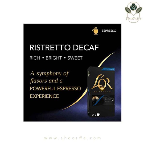 کپسول قهوه لور ریستریتو بدون کافئین L’or Decaffeinato Ristretto