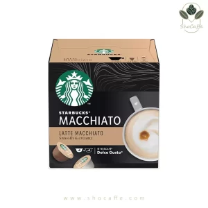 کپسول قهوه لته ماکیاتو دولچه گوستو استار باکس Starbucks Latte Macchiato-درجه تلخی متوسط