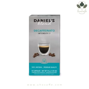 کپسول قهوه دنیل اسپرسوبدون کافئین Decaffeinato-بسته 10عددی