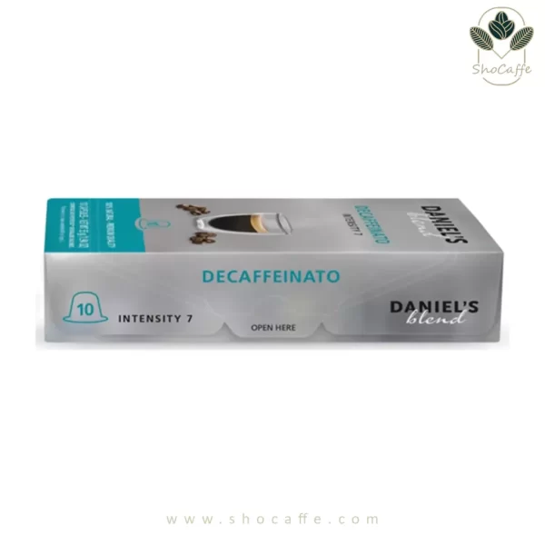 کپسول قهوه دنیل اسپرسوبدون کافئین Decaffeinato-بسته 10عددی