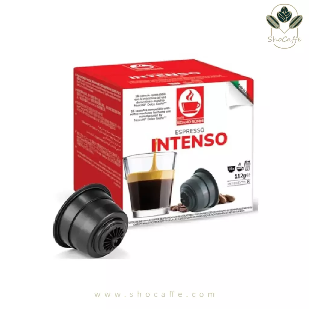 کپسول قهوه دولچه گوستوبونینی اسپرسواینتنسو Intenso-مناسب دستگاه دولچه گوستو