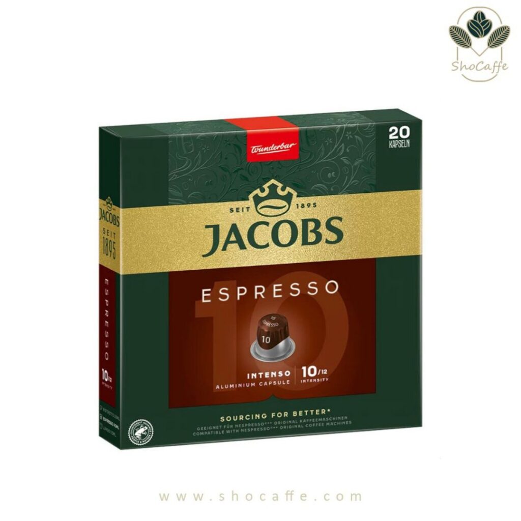 کپسول قهوه نسپرسو جاکوبز اسپرسو اینتنسو Espresso Intenso-بسته20عددی