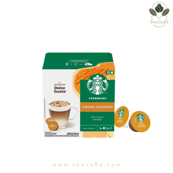 کپسول قهوه دولچه گوستو استارباکس ماکیاتو کارامل Latte Macchiato Caramel