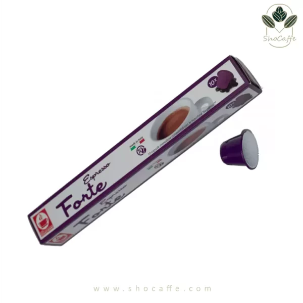 کپسول قهوه نسپرسو بونینی اسپرسو فورته Forte -بسته 10 عددی با درحه تلخی 10