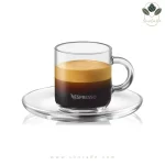 فنجان نسپرسو مدل ورتواسپرسو Vertuo Espresso-فنجان ونعلبکی از جنس شیشه سکوریت