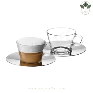 فنجان نسپرسو مدل ویوکاپوچینو View Cappuccino-هر دو فنجان و نعلبکی قابل شستشو در ماشین ظرفشویی هستند