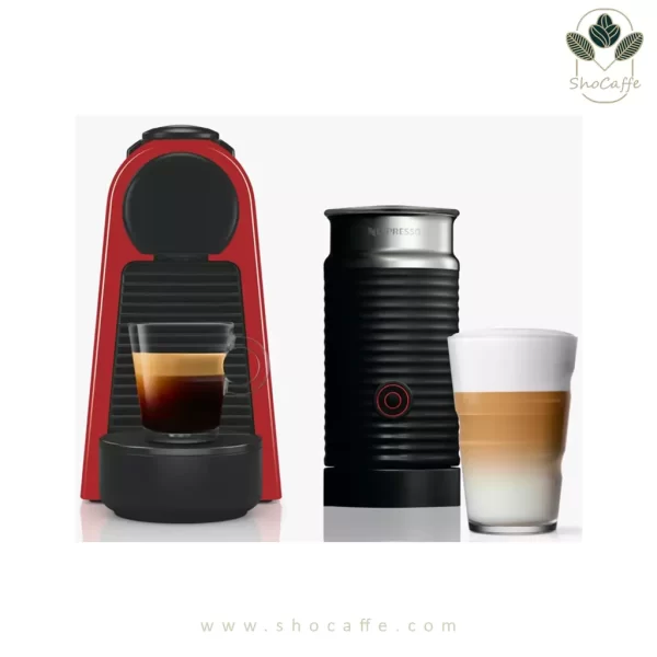 اسپرساز نسپرسو اسنزامینی دلونگی با کف شیر ساز NESPRESSO Essenza Mini and milk-با قابلیت تولید کف شیر