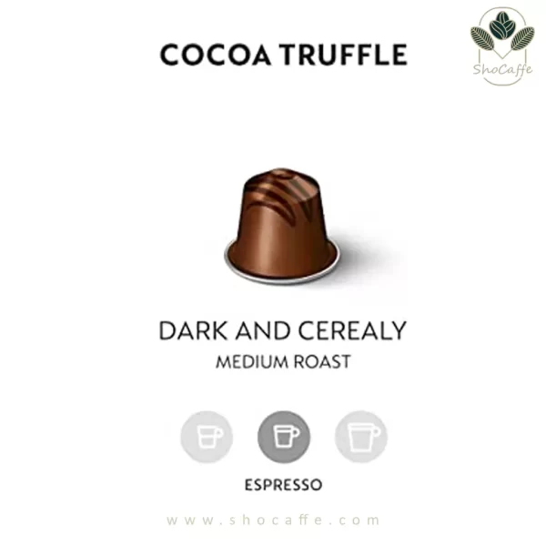 کپسول قهوه نسپرسو کوکوترافل Cocoa Truffle-با درجه تلخی 6