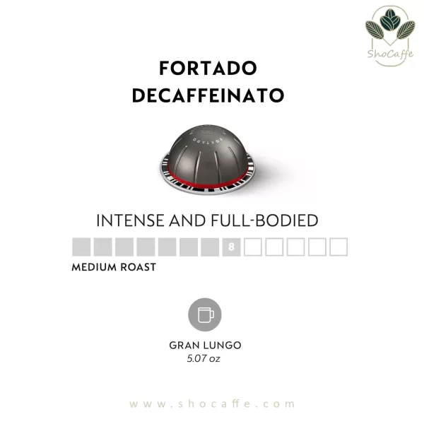 کپسول قهوه نسپرسو ورتو Fortado Decaffeinato