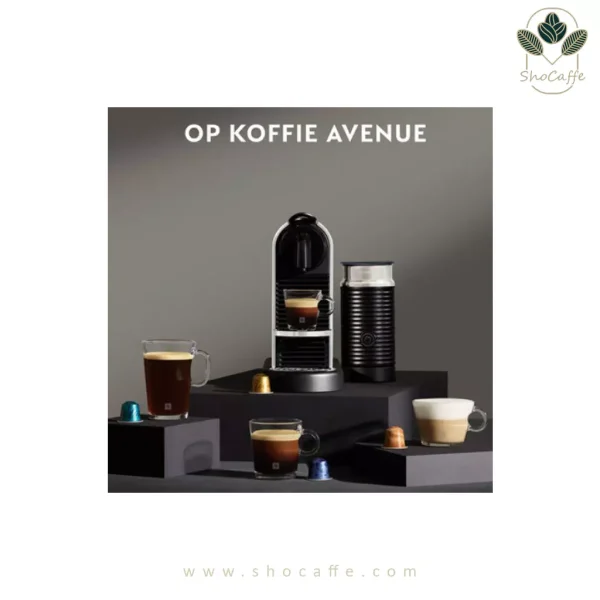 اسپرسوساز نسپرسو مدل سیتیز پلاتینیومی به همراه کف شیرساز NESPRESSO CITIZ Pelatinum & Milk