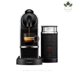 اسپرسوساز نسپرسو مدل سیتیز پلاتینیومی به همراه کف شیرساز NESPRESSO CITIZ Pelatinum & Milk