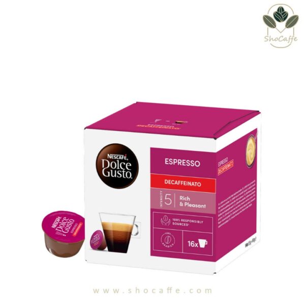 کپسول قهوه دولچه گوستو مدل اسپرسو بدون کافئین Espresso Decaffeinato