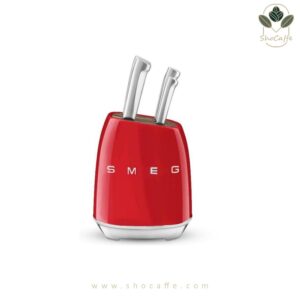 سرویس چاقو 7پارچه اسمگ رنگ قرمز Knife Block Smeg KBSf01-R