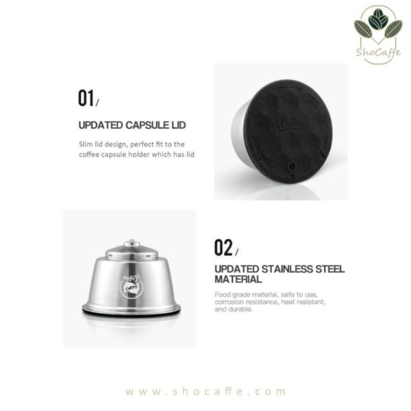 کپسول قابل شارژ دولچه گوستو Lumio Stainless Steel Capsule