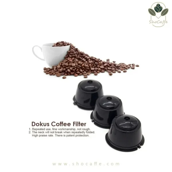 کپسول قابل شارژ دولچه گوستو Reusable Coffee Capsule-سه عددی