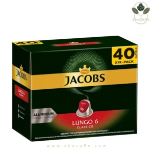 کپسول قهوه نسپرسو جاکوبز لانگو کلاسیکو Lungo Classico-بسته 40 عددی