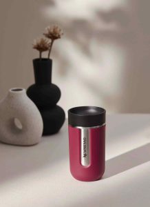 تراول ماگ نسپرسو مدل نوماد سایز کوچک تمشکی Nomad