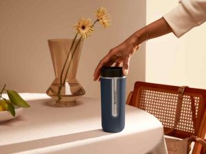 تراول ماگ نسپرسو مدل نوماد سایز بزرگ سورمه ای Nomad