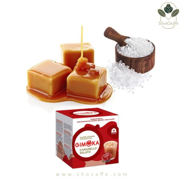 کپسول قهوه دولچه گوستو جیموکا مدل کارامل سالاتو Gimoka Caramello Salato