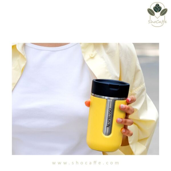 تراول ماگ نسپرسو مدل نوماد کوچک زرد آفتابی Nomad City Sun Yellow