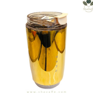 تراول ماگ اسمگ طلایی مدل Smeg-648 گنجایش 240میلی لیتر-سایز کوچک