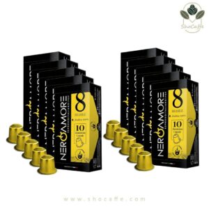 کپسول قهوه نسپرسو نروآمور مدل برزیل Neroamore Brasile -ده بسته