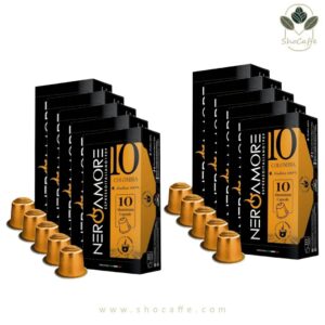 کپسول قهوه نسپرسو نروآمور مدل کلمبیا Neroamore Colombia-ده بسته