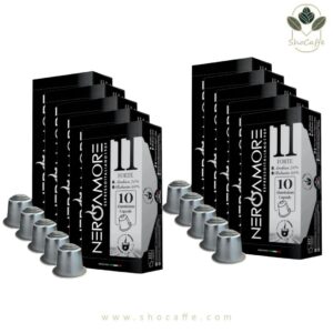کپسول قهوه نسپرسو نروآمور مدل فورته Neroamore Forte-ده بسته
