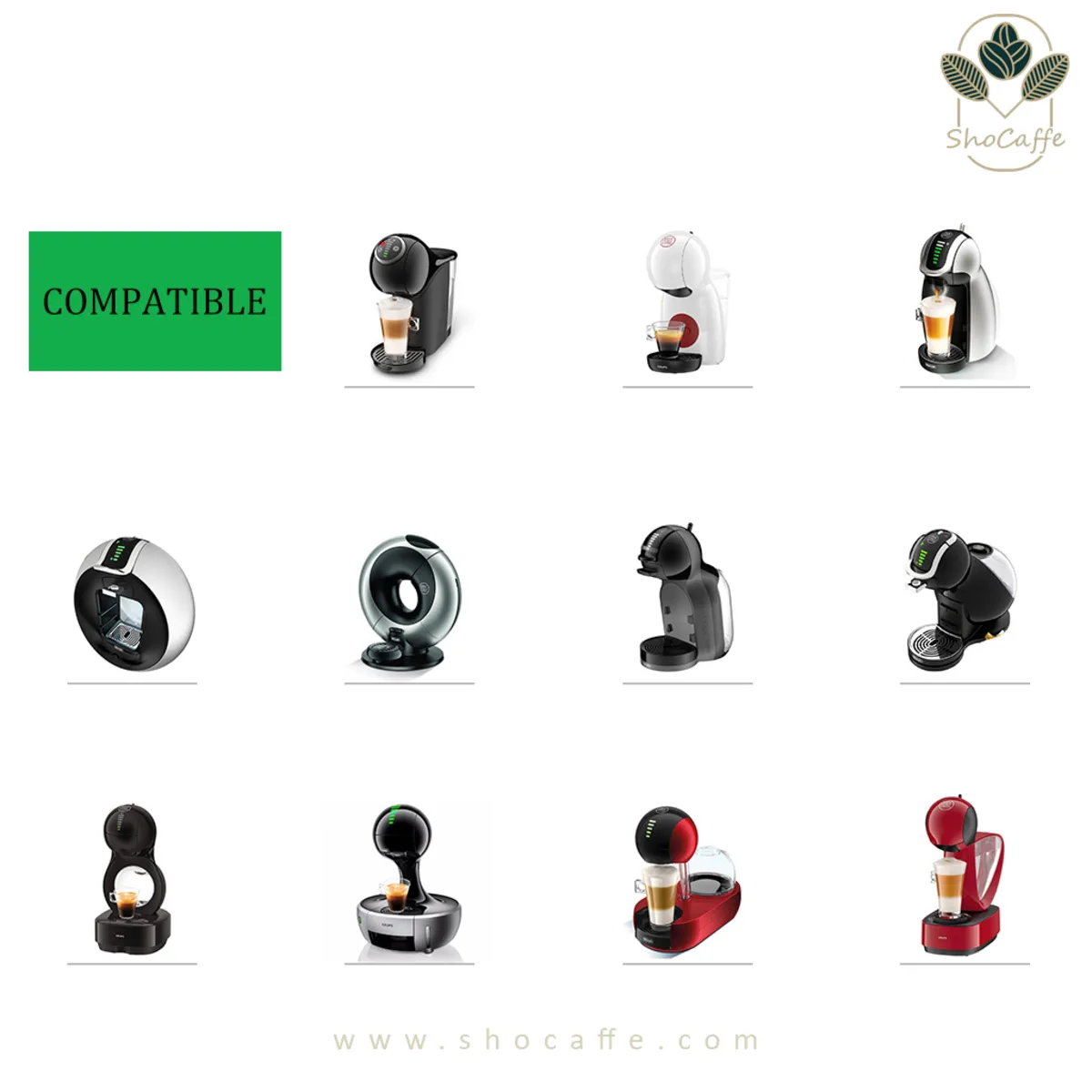 کپسول قابل شارژ دولچه گوستو درب سیلیکونی Docle Gusto Reusable YD06