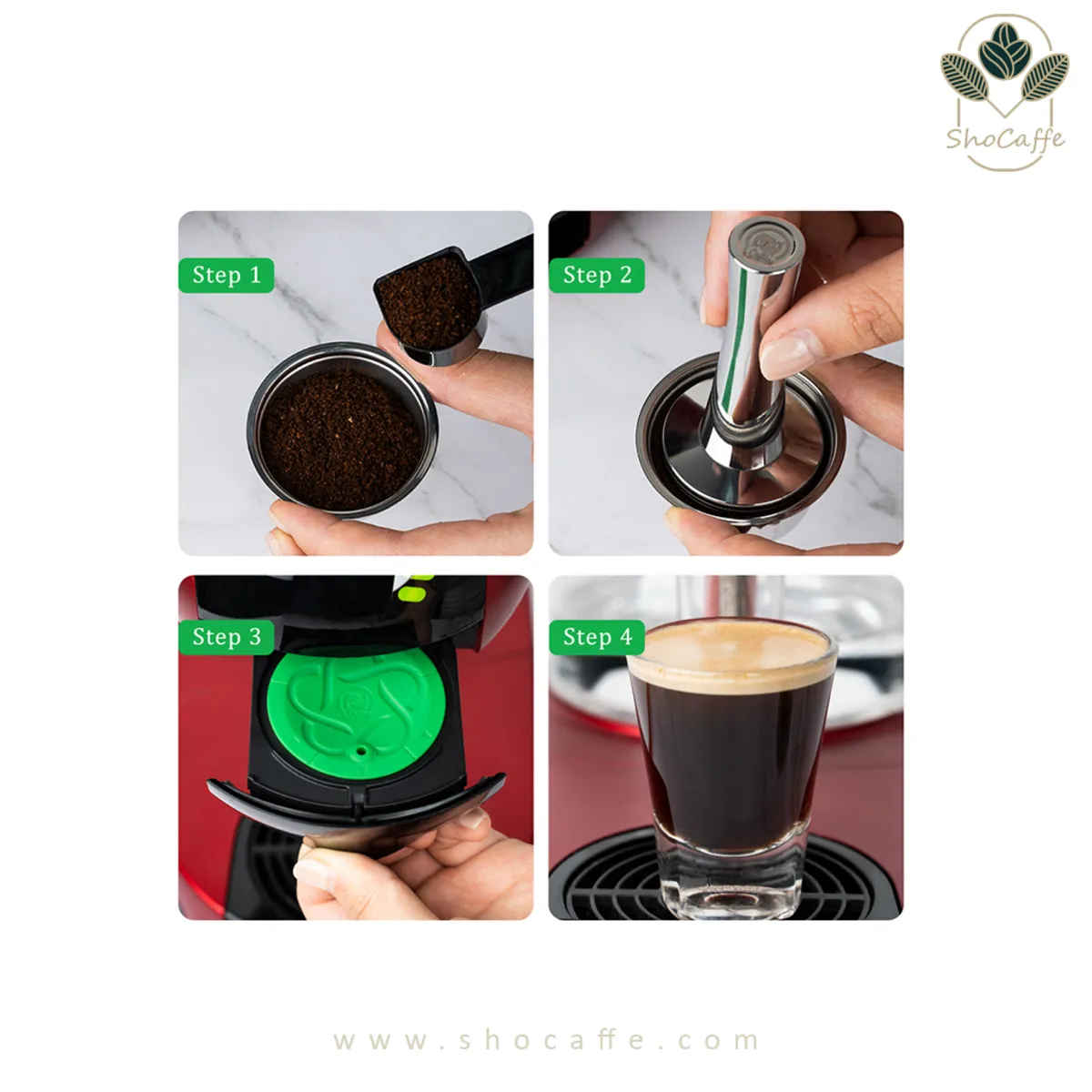 کپسول قابل شارژ دولچه گوستو درب سیلیکونی Docle Gusto Reusable YD06